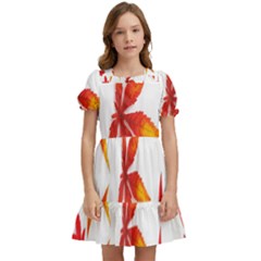 Abstract-b 001 Kids  Puff Sleeved Dress by nate14shop