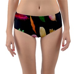 Autumn-b 001 Reversible Mid-waist Bikini Bottoms by nate14shop