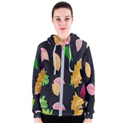 Autumn-b 002 Women s Zipper Hoodie by nate14shop