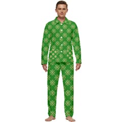 Background-b 004 Men s Long Sleeve Velvet Pocket Pajamas Set
