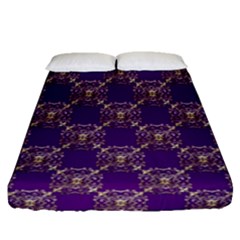 Background-b 005 Fitted Sheet (queen Size)