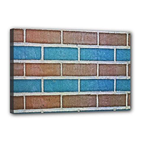 Brick-wall Canvas 18  X 12  (stretched) by nate14shop