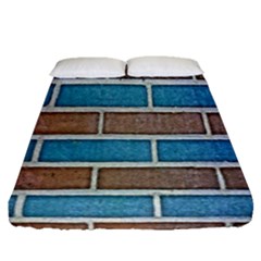 Brick-wall Fitted Sheet (queen Size) by nate14shop