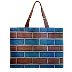 Brick-wall Zipper Mini Tote Bag by nate14shop
