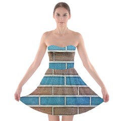 Brick-wall Strapless Bra Top Dress