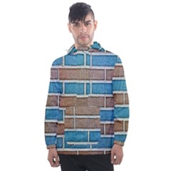 Brick-wall Men s Front Pocket Pullover Windbreaker