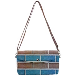 Brick-wall Removable Strap Clutch Bag