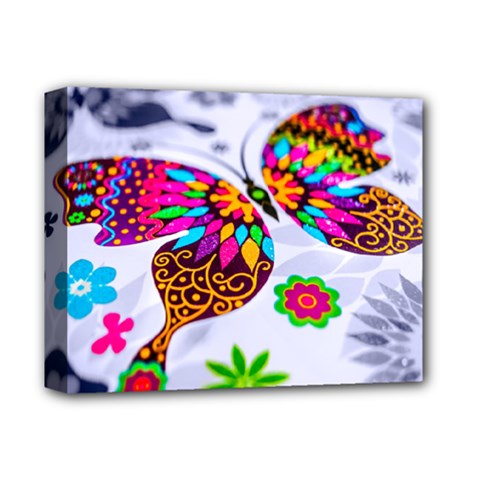 Butterfly-b 001 Deluxe Canvas 14  X 11  (stretched)