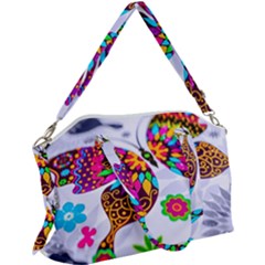 Butterfly-b 001 Canvas Crossbody Bag