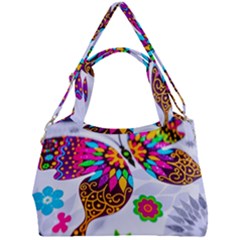 Butterfly-b 001 Double Compartment Shoulder Bag by nate14shop