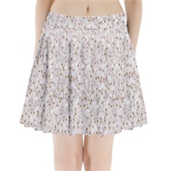 Cherry-blossoms Pleated Mini Skirt