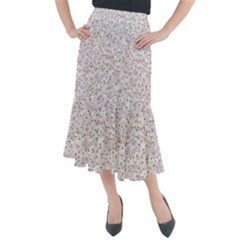 Cherry-blossoms Midi Mermaid Skirt by nate14shop