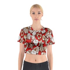 Christmas-b 001 Cotton Crop Top by nate14shop
