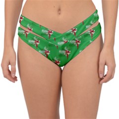 Christmas-b 002 Double Strap Halter Bikini Bottom by nate14shop