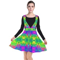 Happy Colors Plunge Pinafore Dress by Thespacecampers