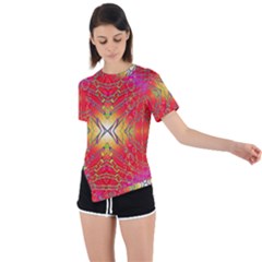 Lava Liquid Asymmetrical Short Sleeve Sports Tee by Thespacecampers