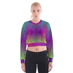 Stained Glass Cropped Sweatshirt by Thespacecampers