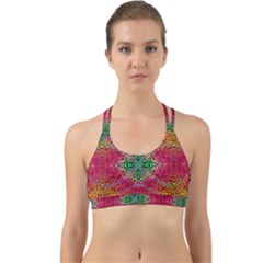 Dreamy Cheetah Back Web Sports Bra by Thespacecampers