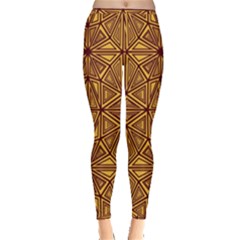 Abstract Pattern Geometric Backgrounds Inside Out Leggings by Eskimos