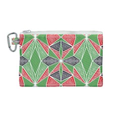 Abstract Pattern Geometric Backgrounds  Canvas Cosmetic Bag (medium) by Eskimos