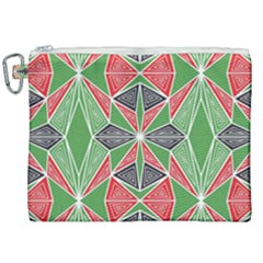 Abstract Pattern Geometric Backgrounds  Canvas Cosmetic Bag (xxl) by Eskimos