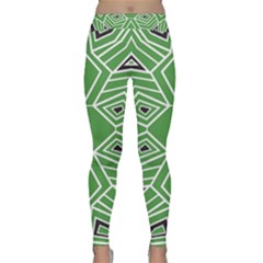 Abstract Pattern Geometric Backgrounds  Classic Yoga Leggings by Eskimos