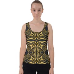 Abstract Pattern Geometric Backgrounds Velvet Tank Top by Eskimos