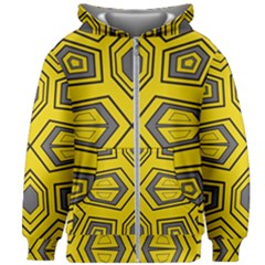 Abstract Pattern Geometric Backgrounds Kids  Zipper Hoodie Without Drawstring by Eskimos