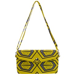 Abstract Pattern Geometric Backgrounds Removable Strap Clutch Bag by Eskimos