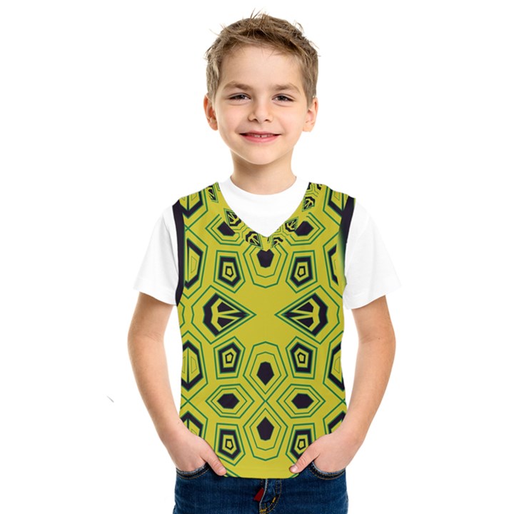 Abstract pattern geometric backgrounds  Kids  Basketball Tank Top