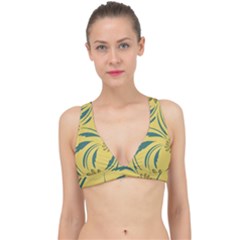 Folk Flowers Print Floral Pattern Ethnic Art Classic Banded Bikini Top by Eskimos