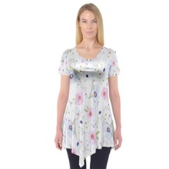 Background-a 007 Short Sleeve Tunic 