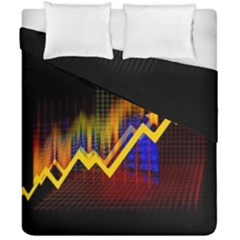 Logo-finance-economy-statistics Duvet Cover Double Side (california King Size) by Jancukart