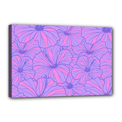 Flower-b 001 Canvas 18  X 12  (stretched) by nate14shop