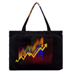 Logo-finance-economy-statistics Zipper Medium Tote Bag by Jancukart