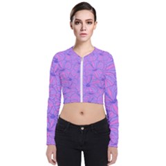 Flower-b 001 Long Sleeve Zip Up Bomber Jacket