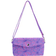 Flower-b 001 Removable Strap Clutch Bag