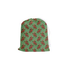 Flowers-b 002 Drawstring Pouch (small) by nate14shop