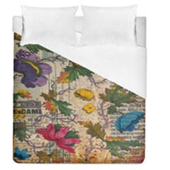 Flowers-b 003 Duvet Cover (queen Size) by nate14shop