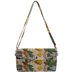 Flowers-b 003 Removable Strap Clutch Bag by nate14shop