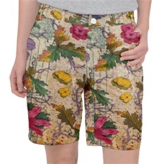 Flowers-b 003 Pocket Shorts by nate14shop