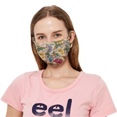 Flowers-b 003 Crease Cloth Face Mask (adult)