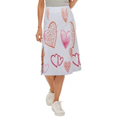 Hd-wallpaper-love Midi Panel Skirt