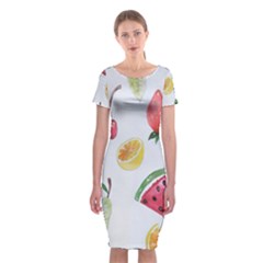 Hd-wallpaper-b 012 Classic Short Sleeve Midi Dress