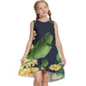 Sea Of Yellow Flowers Kids  Frill Swing Dress View1