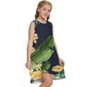 Sea Of Yellow Flowers Kids  Frill Swing Dress View3