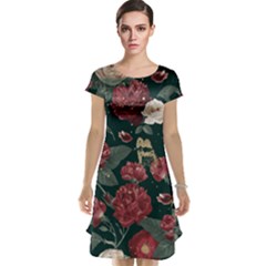 Magic Of Roses Cap Sleeve Nightdress by HWDesign