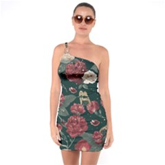 Magic Of Roses One Soulder Bodycon Dress by HWDesign