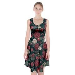 Magic Of Roses Racerback Midi Dress by HWDesign