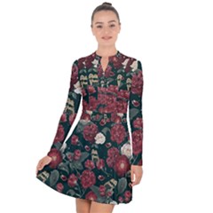Magic Of Roses Long Sleeve Panel Dress by HWDesign